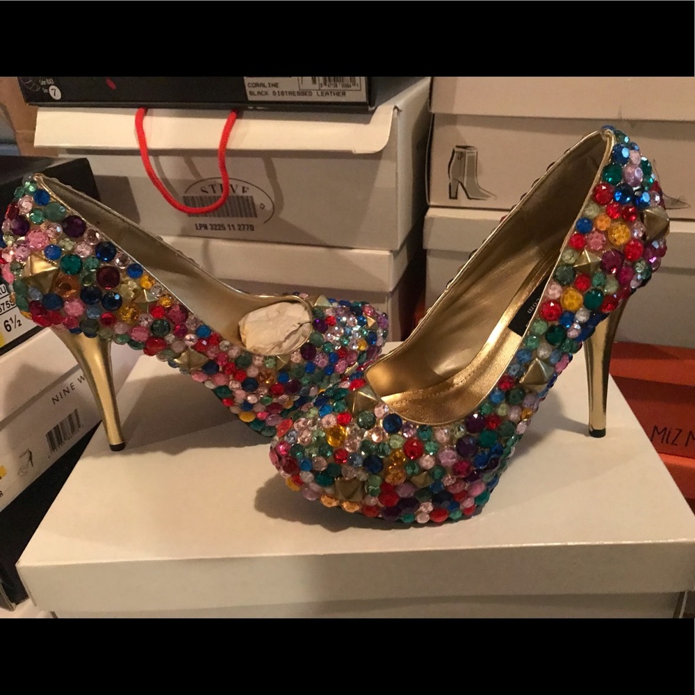 Never worn - Haus of Price bling heels